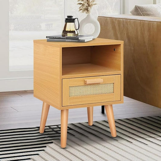 Bedside Table Nightstand Side Storage Cabinet Scandinavian