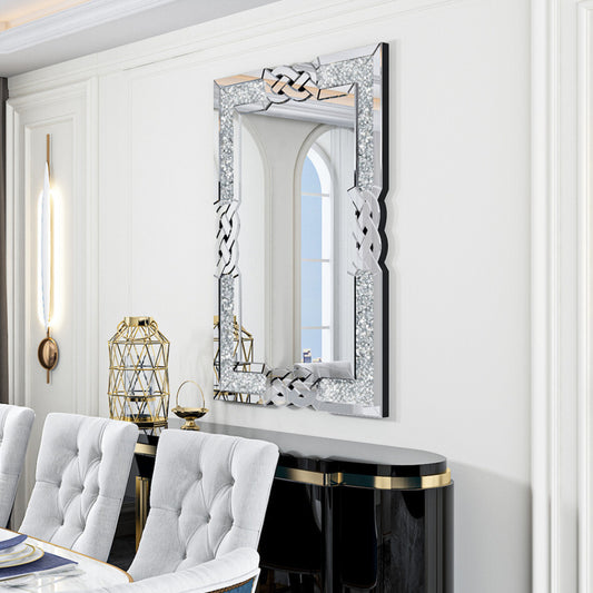 Modern Crystal Crush Diamond Mirror