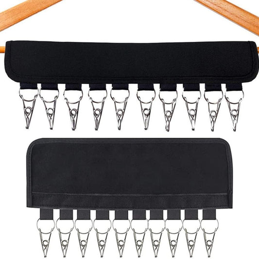 2X 10 Clips Door Cap Rack Baseball Hat Holder Closet Hanger Storage Organizer