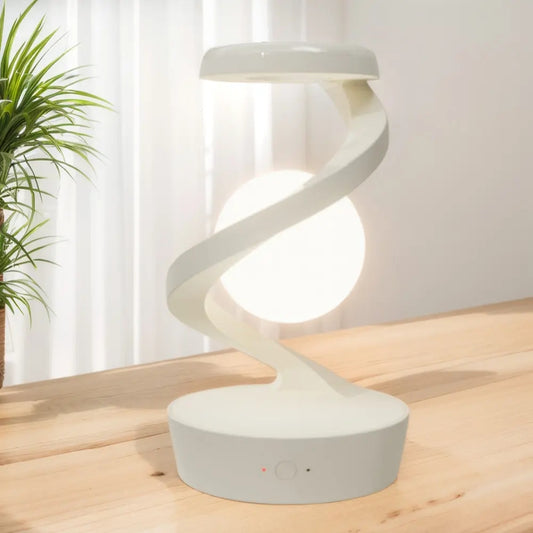 Levitating 3D Moon Lamp with LED RGB Light and Wireless Phone Charger