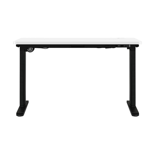 Adjustable Motorized Standing Desk Black and White 150 cm