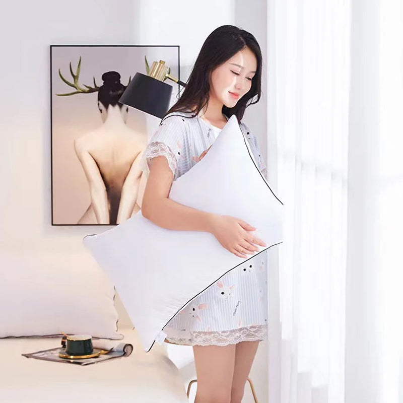 Pack of 2 Hotel Quality Comfortable and Washable High Support Medium Firm Pillows