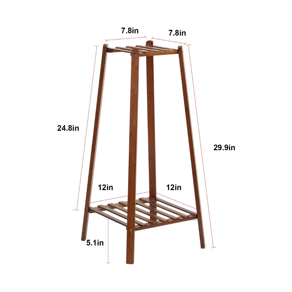 Tall Plant Stand Bamboo Planter Flower Holder Display Rack Home Storage Shelf