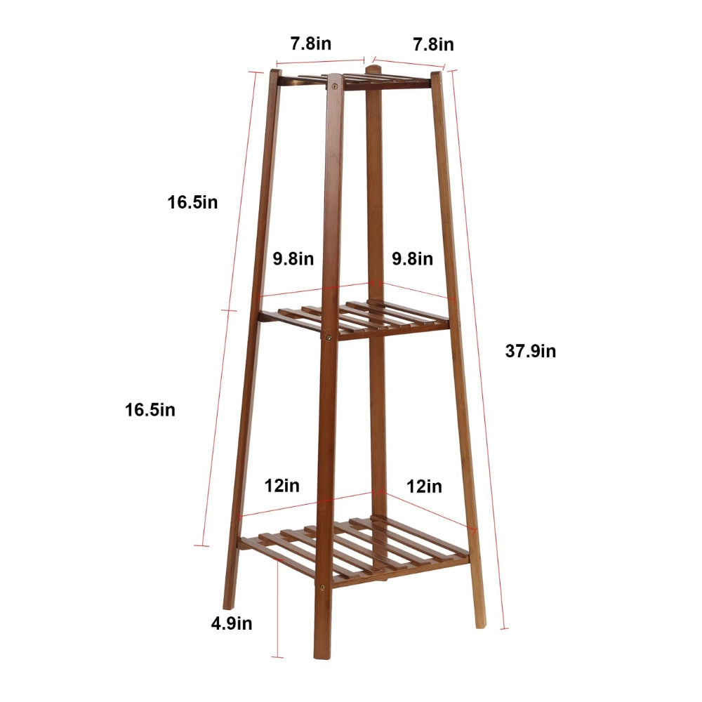 Tall Plant Stand Bamboo Planter Flower Holder Display Rack Home Storage Shelf